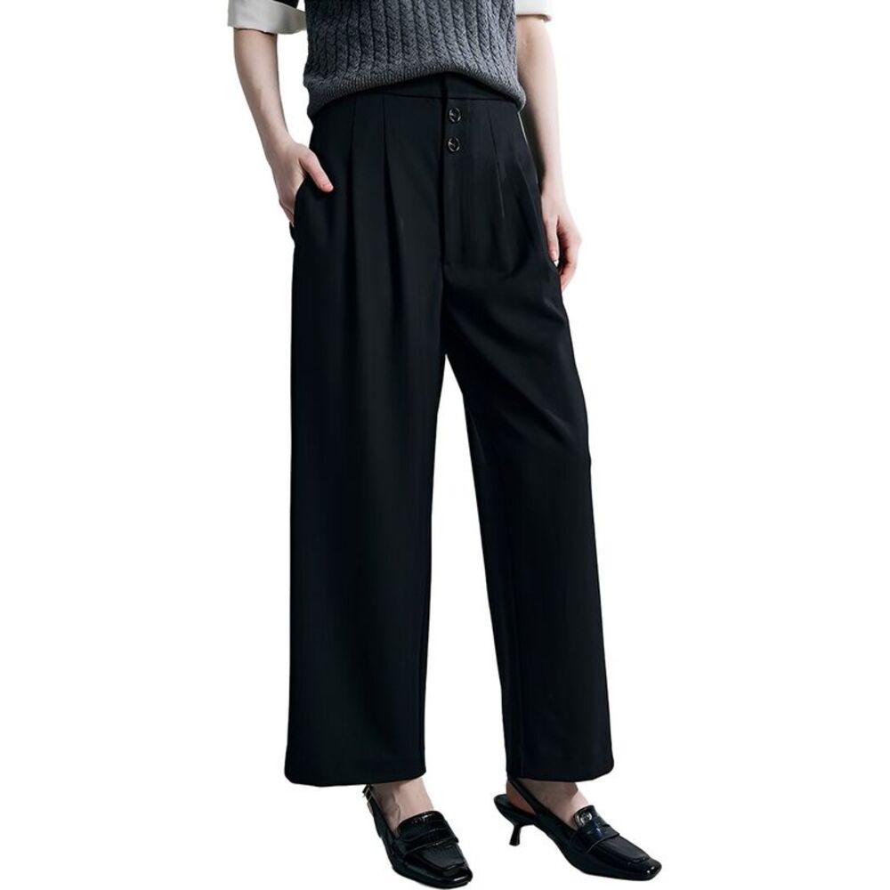 Adele Berto Womens  Wool-Blend Pant
